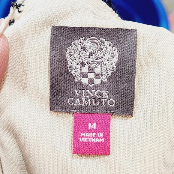 VINCE camuto Lace Halter Fit & Flare Dress Size 14 - Picture 13 of 14